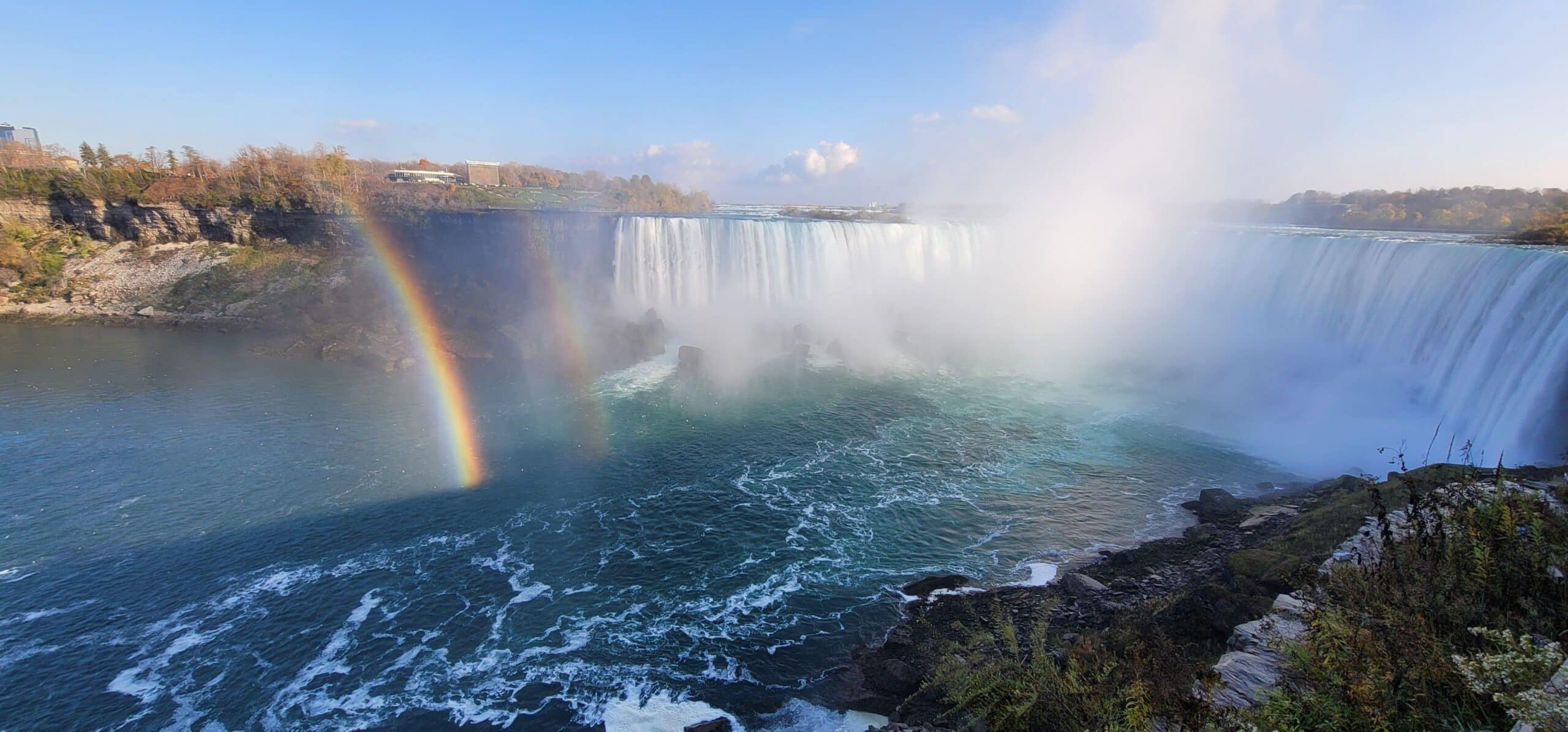 A,Mesmerizing,Panoramic,View,Of,The,Double,Rainbow,Over,The