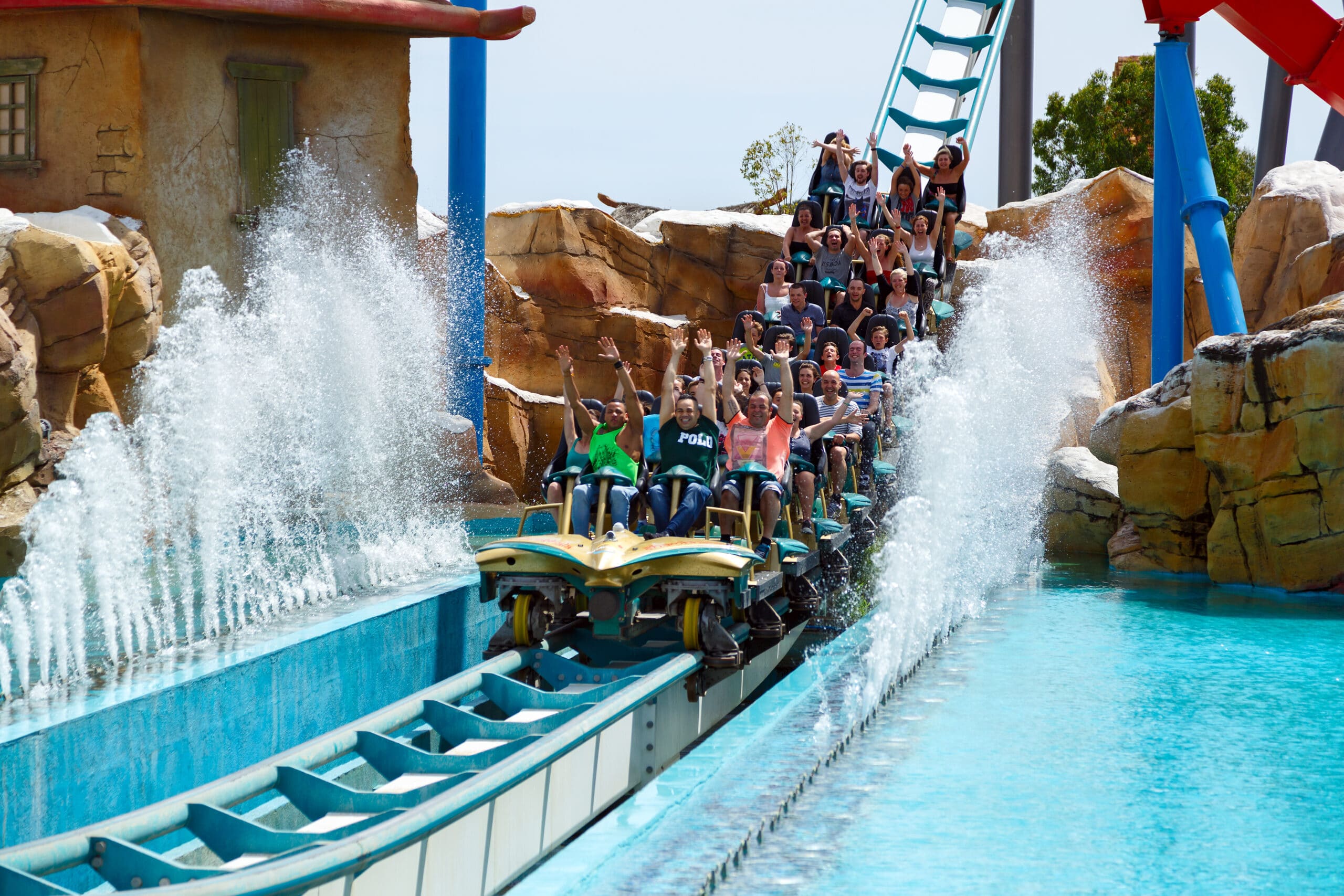 Port,Aventura,,Spain,-,May,,11.,Attraction,Shambhala,In,The
