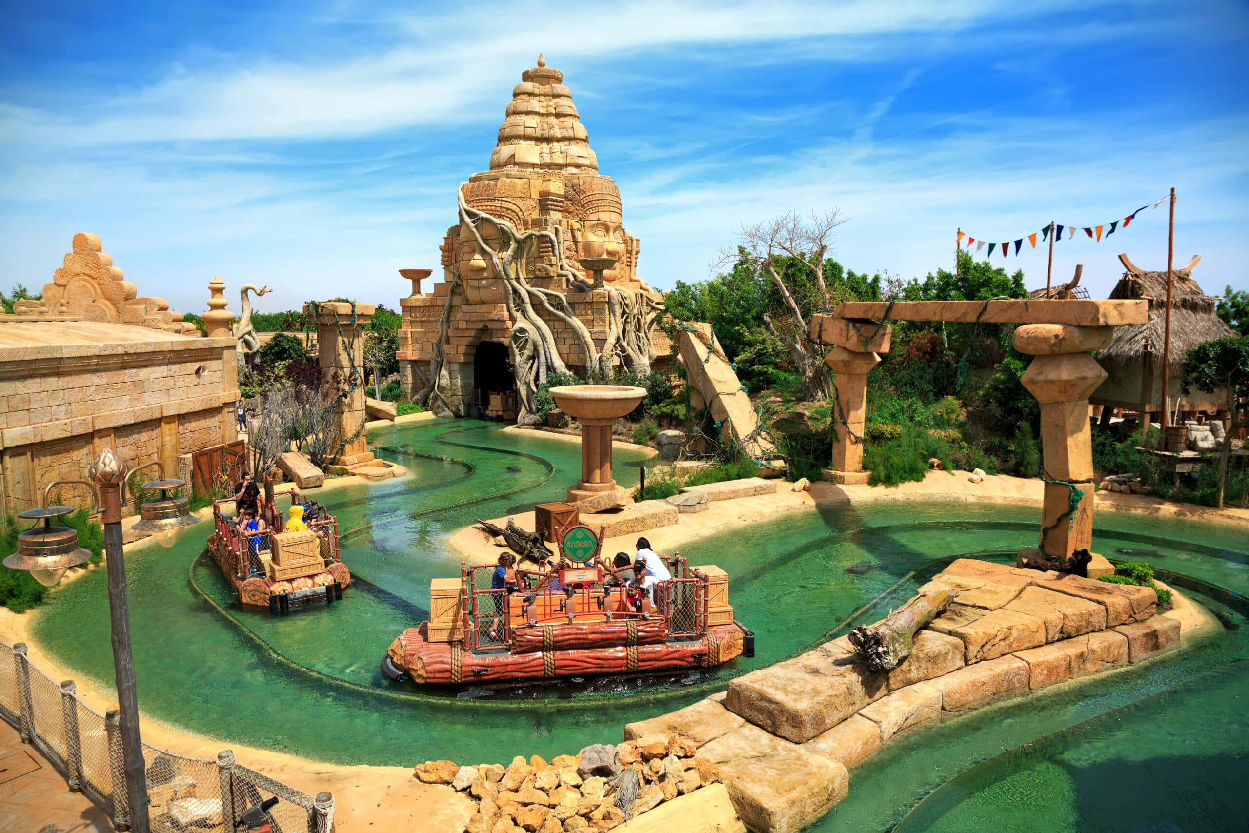 Port,Aventura,,Spain,-,May,,11.,Interactive,Water,Attraction,Angkor